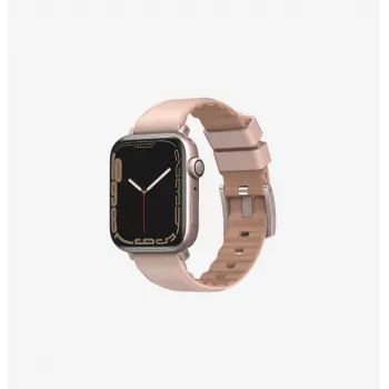 UNIQ Linus Apple Watch Strap Series 1/2/3/4/5/6/7/8/9/SE/SE2/SE3 38/40/41mm Airosoft Silicone Midnight Black