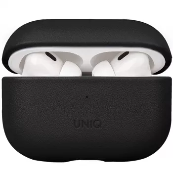UNIQ Terra Maciņš AirPods Pro 2. paaudzei (2022/2023) - Īsta āda, Dallas Black