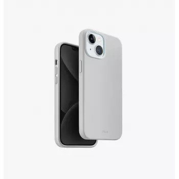 UNIQ Lino Hue Magclick uzlādes maciņš iPhone 15/14/13 6.1 collu - krīta pelēks