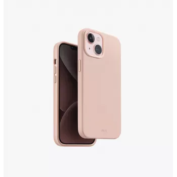 UNIQ Lino Hue Magclick uzlādes maciņš iPhone 15/14/13 6.1 collu - krīta pelēks