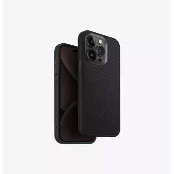 UNIQ Keva Case for iPhone 15 Pro Max 6.7 inch Magclick Charging Carbon Black
