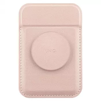 UNIQ Flixa Magnetic Card Wallet with Kickstand Blush Pink MagSafe