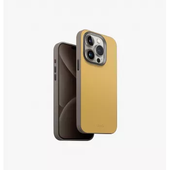 UNIQ Lyden DS MagClick uzlādes maciņš Apple iPhone 15 Pro 6,1 collu, ogles pelēks-melns
