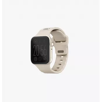 UNIQ Stride Apple Watch Series 1/2/3/4/5/6/7/8/9/SE/SE2/SE3 38/40/41mm FKM Gumijas Siksniņa Khaki/Pale Khaki