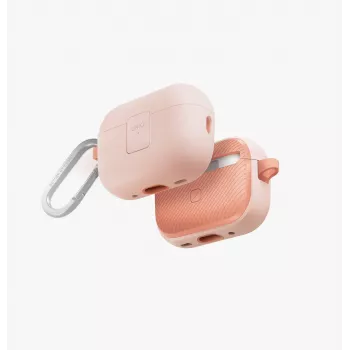 UNIQ Clyde Lock Case AirPods Pro 2 (2022/2023) - Gaiši rozā / Krēmrozā