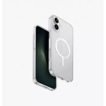 UNIQ Clario Case for iPhone 16 Plus 6.7 inch Magclick Charging Lucent Clear