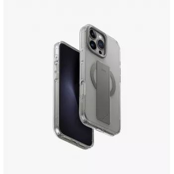 UNIQ Heldro Max Macītis iPhone 16 Pro Max 6.9 collu MagClick Lādēšana Caurspīdīgs