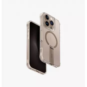 UNIQ Eleva ar Vertica statīvu iPhone 16 Pro 6,3 collu Carbon Black