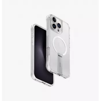 UNIQ Eleva with Vertica Stand Case for iPhone 16 Pro Max 6.9, Lucent Clear
