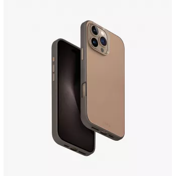UNIQ Lyden DS Maciņš iPhone 16 Pro Max 6.9 collu Magclick uzlādei - Karamela/ziloņkauls