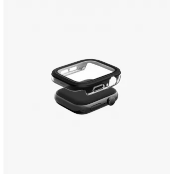UNIQ Voute aizsargmaciņš ar rūdītu stiklu Apple Watch Series 10/11 46mm sudraba krāsā