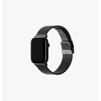 UNIQ Dante Pro Nerūsējošā tērauda Milānas cilpas pulksteņa siksniņa Apple Watch 40/41/42mm - Grafīta melna