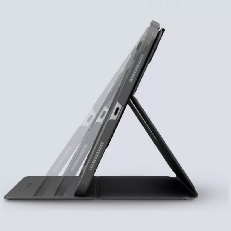UNIQ Rovus Snapmount Magnetic 360° rotējošs noņemams maciņš iPad Air 11 M2 2024 / M3 2025 / M4 2026 / iPad Air 10.9 (2022/2020) Navy Blue