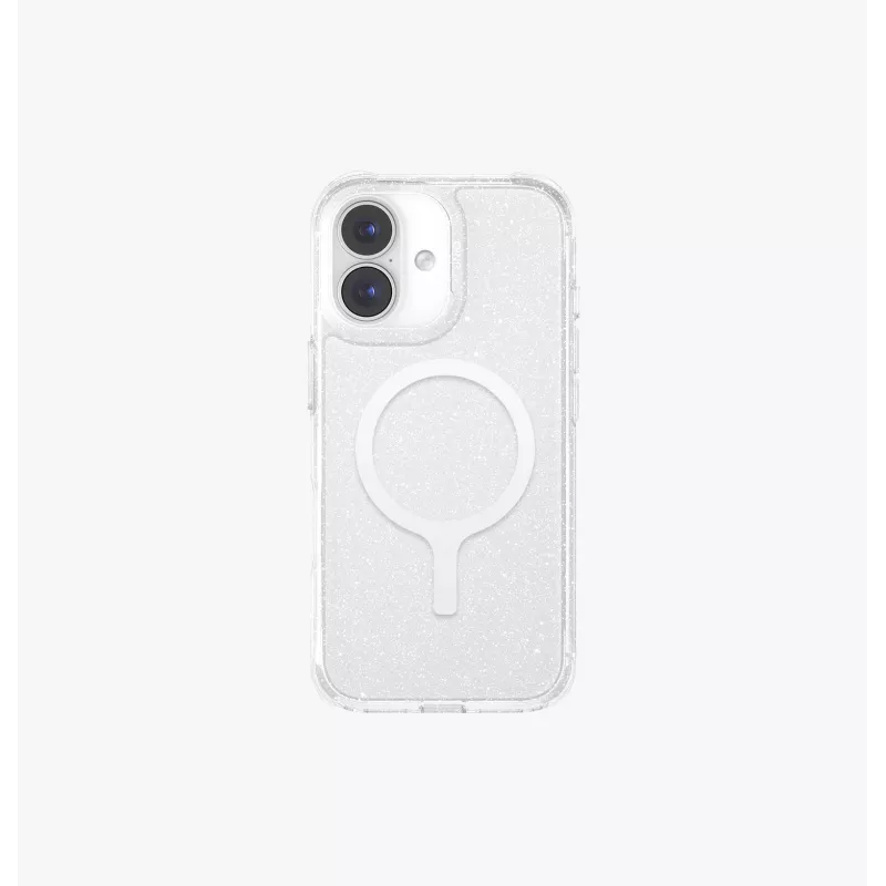 UNIQ LifePro Xtreme MagClick Charging Case for iPhone 15 Pro Max, Clear Glitter