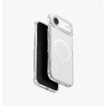UNIQ LifePro Xtreme MagClick uzlādes maciņš iPhone 14 Pro Max, caurspīdīgs/mirdzošs