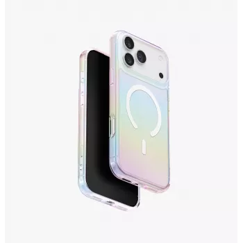 UNIQ Iridescia Macīgs Apple iPhone 17 Pro Max Magclick Lādēšanas Holo Kvarcs