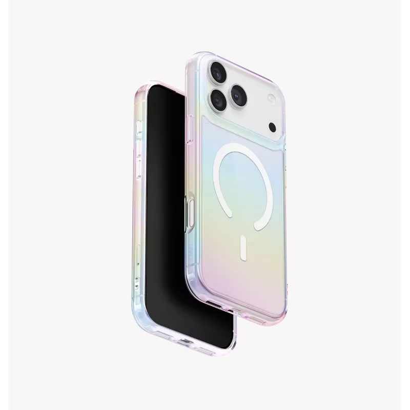 UNIQ Iridescia Macīgs Apple iPhone 17 Pro Max Magclick Lādēšanai Midnight Quartz