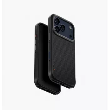UNIQ Keva Macīgs iPhone 17 Pro ar MagClick uzlādi - Melns