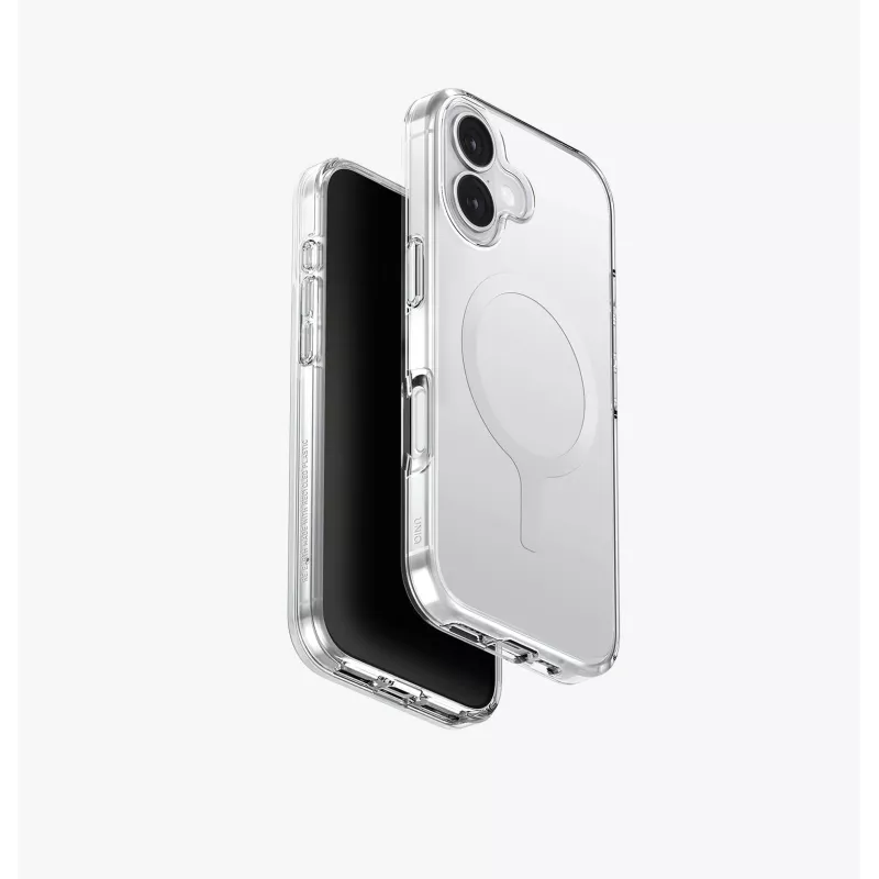 UNIQ Clario vāciņš iPhone 17, MagClick uzlāde, melns