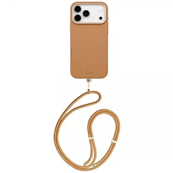 UNIQ Coehl Mirelle apvalks iPhone 17 Pro Max, magnētiskā uzlāde, brūns
