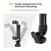 K&F Concept Tripod Mount Phone Holder ar 1/4 collu skrūvi, 360° rotācija, viedtālrunim, melns
