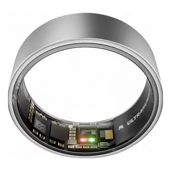 ULTRAHUMAN Ring Air - Gudrais gredzens vīriešiem un sievietēm - Miega un fitnesa izsekošanas valkājamā ierīce - Sirdsdarbība - Gudrais gredzens Raw Titanium 10. izmērs