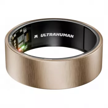 ULTRAHUMAN Ring Air - Gudrs gredzens sievietēm un vīriešiem - Miega un fitnesa izsekošanas valkājamā ierīce - Sirdsdarbība - Gudrs gredzens Rožu zelts 12. izmērs
