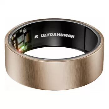 ULTRAHUMAN Ring Air - Gudrs gredzens sievietēm un vīriešiem - Miega un fitnesa izsekošanas valkājamā ierīce - Sirdsdarbība - Gudrs gredzens Rožu zelts 10. izmērs