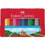 Faber-Castell Polychromos Mākslinieku krāsu zīmuļi - 12 dažādas krāsas metāla kārbā