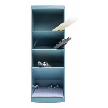 Exacompta AutentiK Multitower Pen Holder Blue-Grey