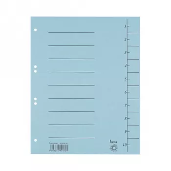 Bene 100 Trennblätter blau - A4 dokumentu starplapas, zilas, 100 loksnes