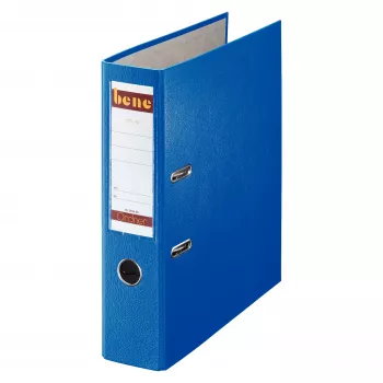 Bene 291400BL Lever Arch File A4 Blue 80 mm Spine 600 Sheets Portrait