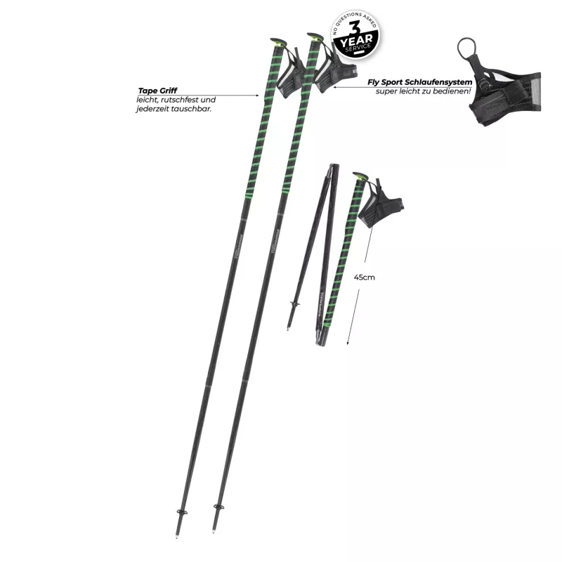 Komperdell FXP Composite Trail 115 cm Skriešanas nūjas