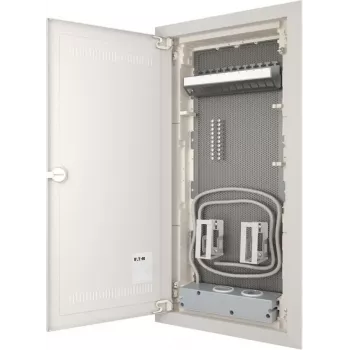 Eaton KLV-48HWM-W-F-VM 4-rindu dobās sienas mediju sadales panelis, balts (RAL 9016), 194711-MW
