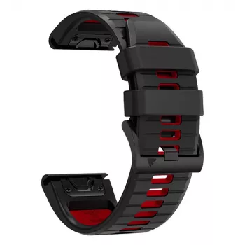 TECH-PROTECT ICONBAND PRO Garmin Fenix 3 / 5X / 3HR / 5X Plus / 6X / 6X Pro / 7X Melns/Sarkans