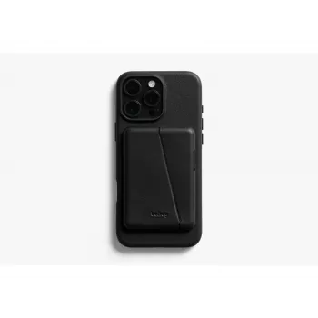 Bellroy ādas maciņš ar magnētisko maku iPhone 16 Pro Max, melns
