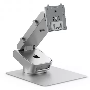 ALOGIC ASPEKT Omni Fold Stand for Mac Mini and 32 inch Monitor Silver