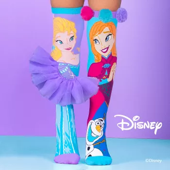 MADMIA Frozen Elsa Anna bērnu zeķes līdz ceļiem Md008
