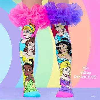 MADMIA Disney Princess 3D bērnu zeķes līdz ceļiem Md028