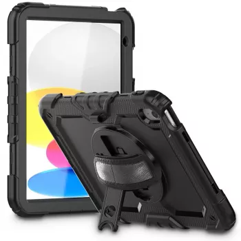 Tech-Protect Solid360 iPad 10.9 10. paaudzei (2022) / iPad 11 11. paaudzei (2025) Melns