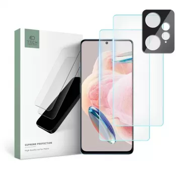 TECH-PROTECT Rūdīta stikla + kameras objektīva Supreme komplekts Xiaomi Redmi Note 12 LTE