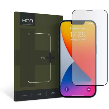 HOFI Glass Pro+ Rūdīta stikla ekrāna aizsargs Apple iPhone 13 / 13 Pro / 14, Melns