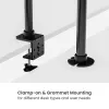 Equip Dual Monitor Desk Mount 17-35 inch 360° Rotation 20kg Black