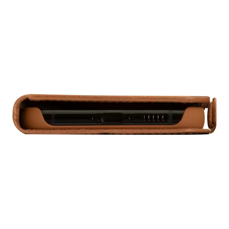 dbramante1928 Copenhagen Flip Case for Samsung Galaxy A54 - Full-Grain Leather - Light Brown