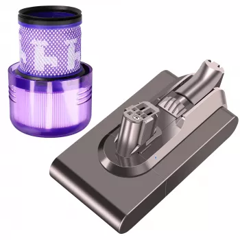 Extralink Replacement Battery for Dyson V12 25.2V 2500mAh + Filter