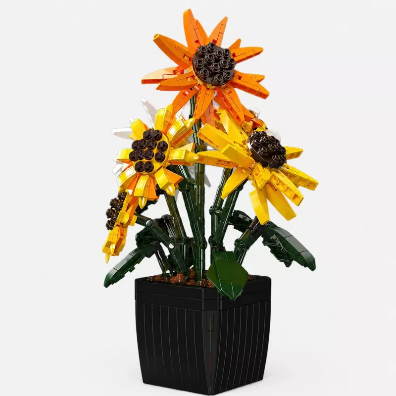 Mould King Sunflower Potted 24111 Building Block Set (854 Pieces)