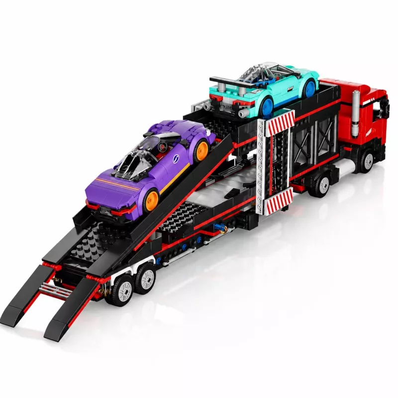 Mould King Sports Car Transporter Truck 24078 Building Block Set 997 Pieces