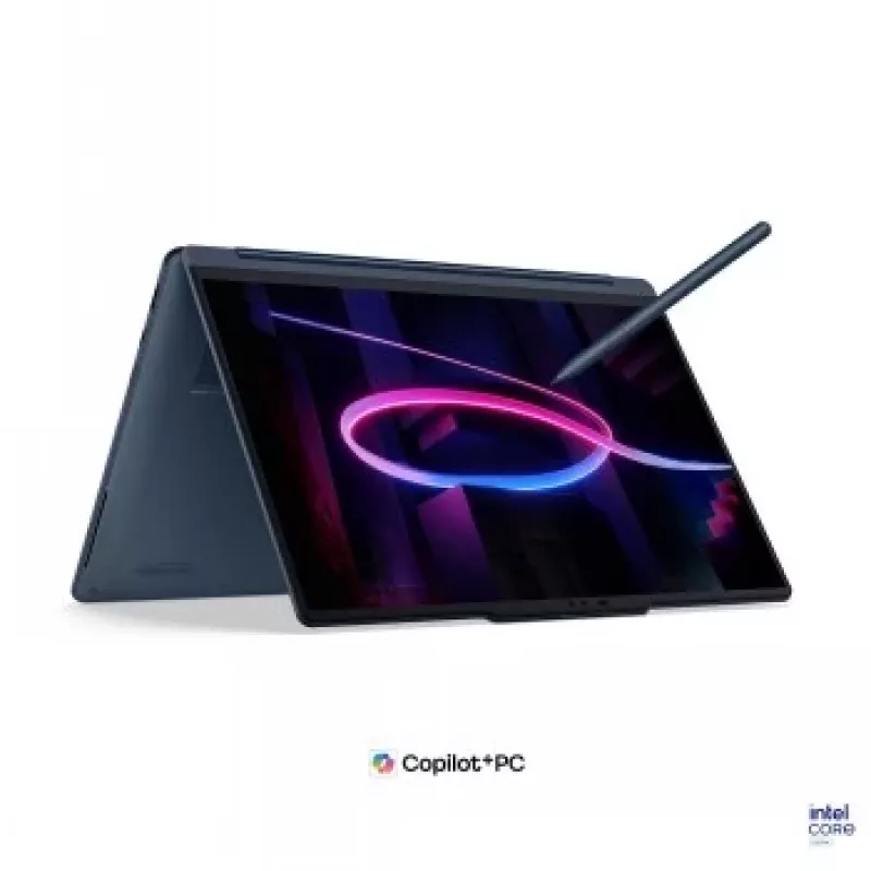 Lenovo Yoga 9 2-in-1 14IPH11 Intel, Cosmic Blue, 14 collu OLED skārienekrāns 2.8K WQXGA+, Intel Core Ultra 7 355, 32 GB LPDDR5X, 1 TB SSD, Intel Graphics, Windows 11 Home, angļu tastatūra, fona apgaismojums, Wi-Fi 7, Bluetooth 5.4, bez barošanas adaptera