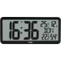 TFA 60.4525.01 Melns digitālais radiovadāmais pulkstenis ar iekštelpu klimatu