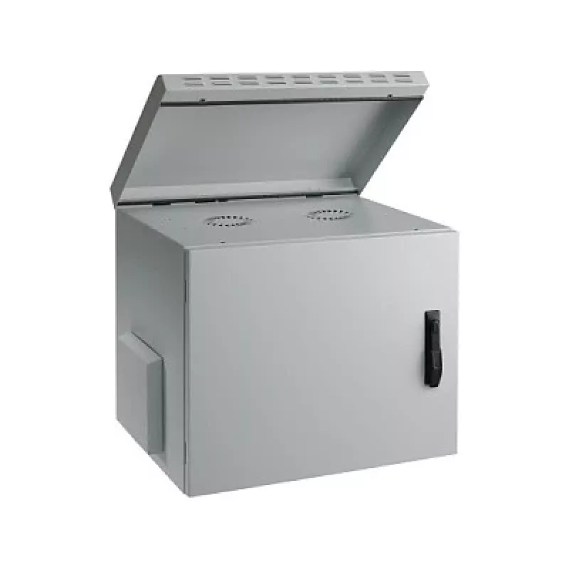 EFB-Elektronik 19 inch sienas montāžas korpuss IP55, 12U, tērauda durvis, dziļums 450 mm, RAL 7035